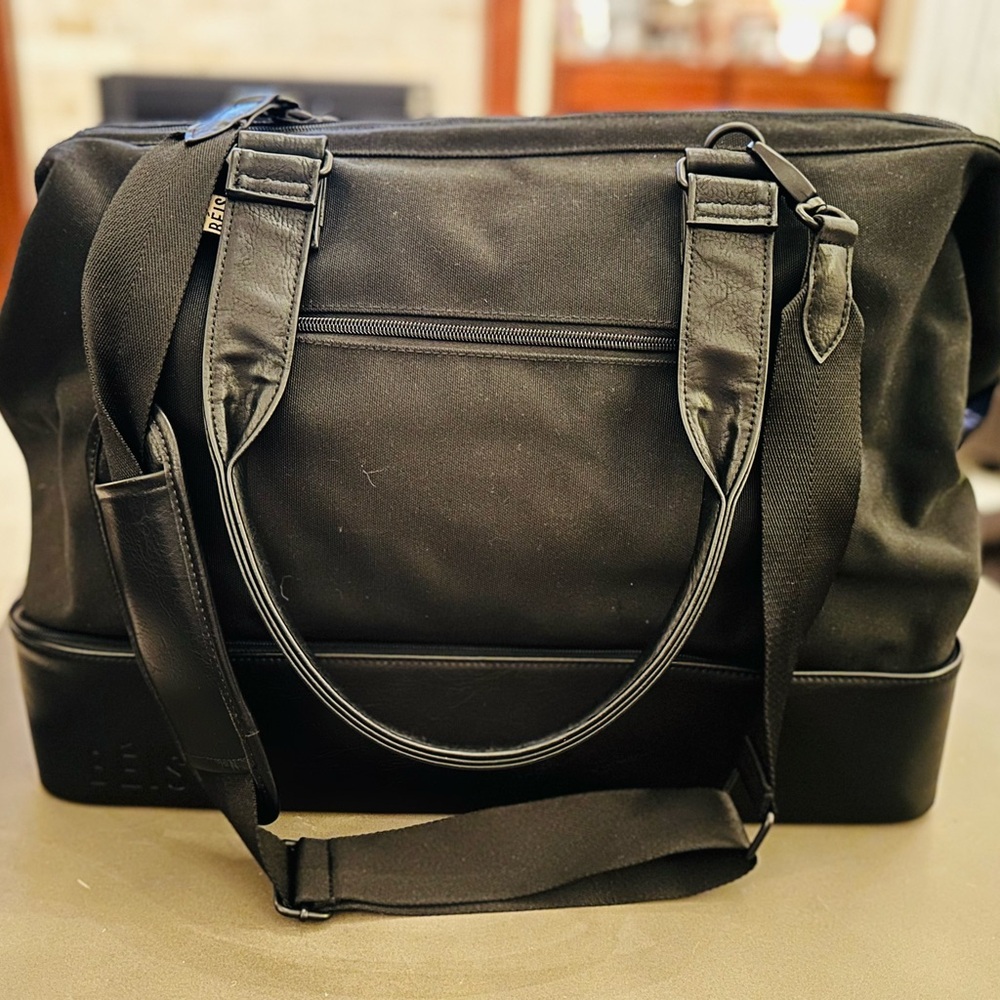BEIS Black Travel Weekender Bag